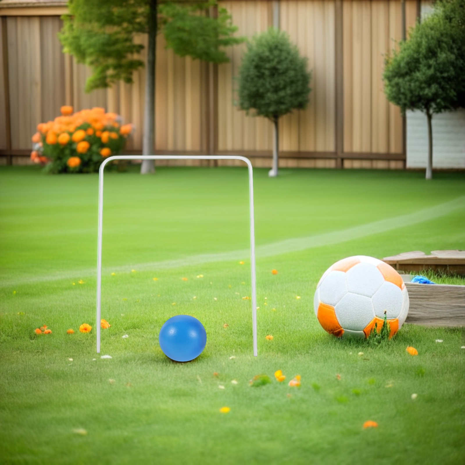 Croquet Set Lawn - 1 Takım Kroket Seti Ahşap Bahçe