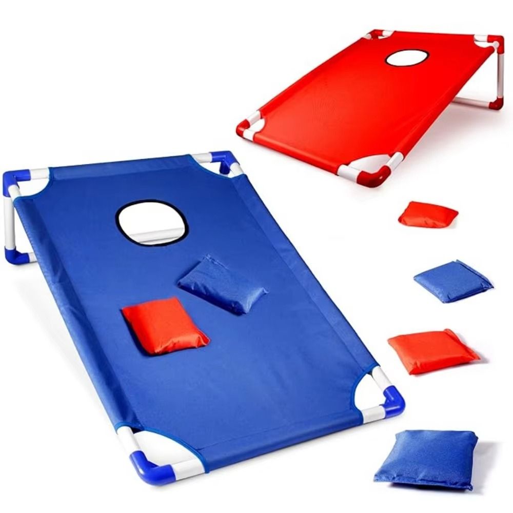 Cornhole Board Set - Taşınabilir Cornhole Seti Aile Toplantısı Kırmızı