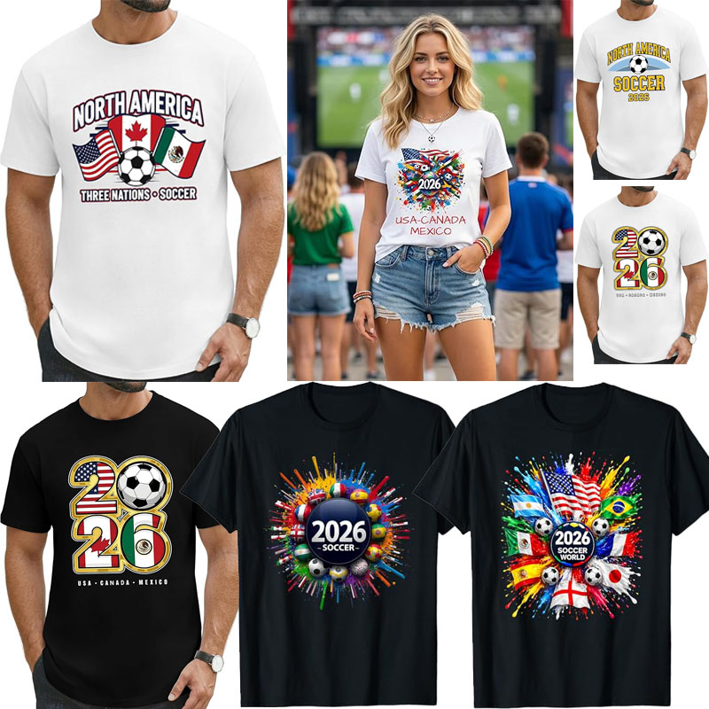 Party Games Usa - 2026 Futbol Taraftar Tişörtü Erkek ABD