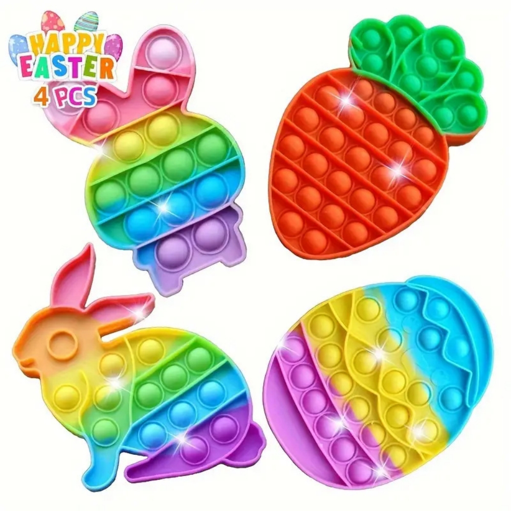 Party Games Egg - 4'lü Paskalya Tavşanı Yumurtası Havuç Parmak