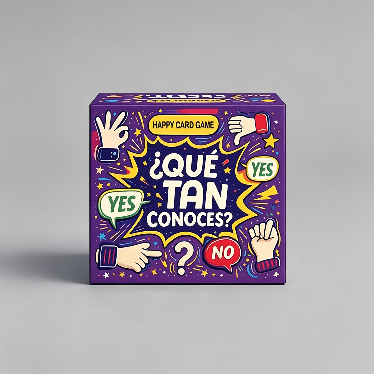 Party Games In Spanish - Mini 5cm Parti Soru Kartı Oyunu