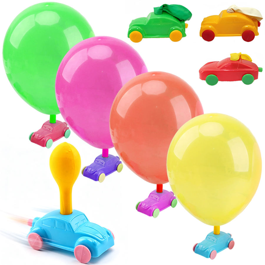 Party Games Physical - 2-8 adet Balonla Çalışan Araba Aerodinamik