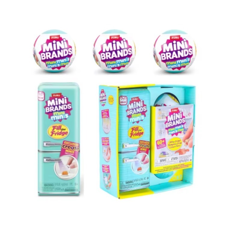 Party Games Mini - ZURU Orijinal Buzdolabını Doldur Mini Buzdolabı