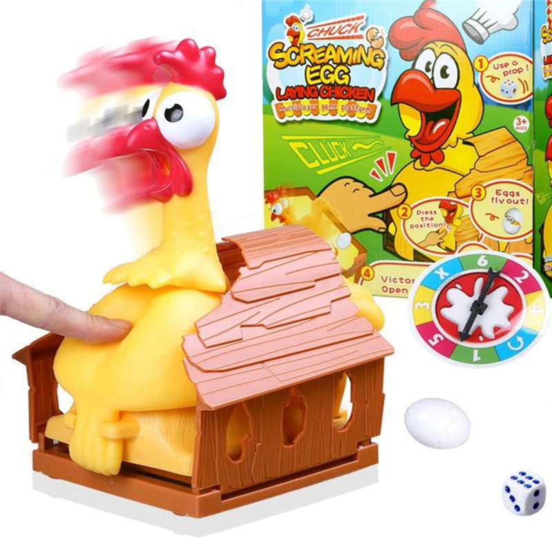 Party Games Egg - Komik Şanslı Tavuk Yumurtlayan Yumurta Oyuncaklar