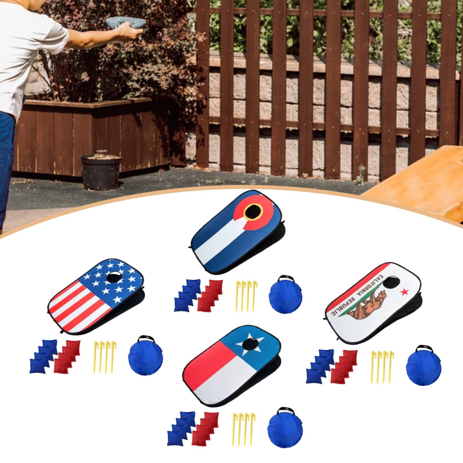 Cornhole Board Set - Taşınabilir Mısır Deliği Oyun Seti, Çocuklar