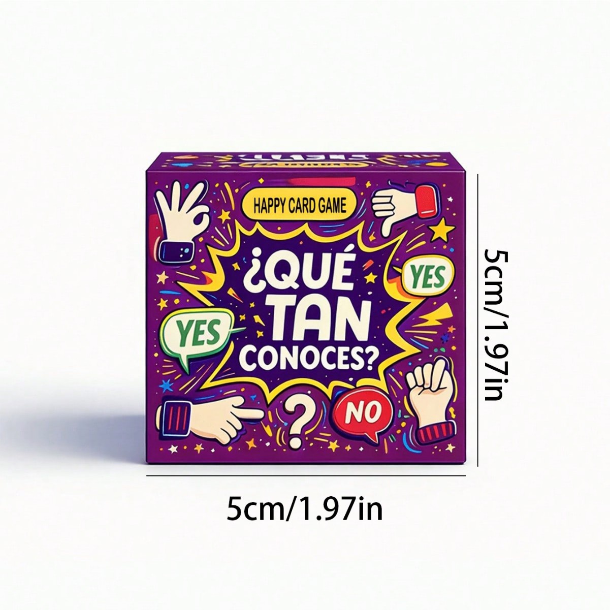Party Games In Spanish - İspanyolca Mini 5cm Oyun Kartı Biliyor