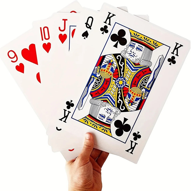 Party Games Juego - Büyük boy Iskambil Kartları Jumbo 4x