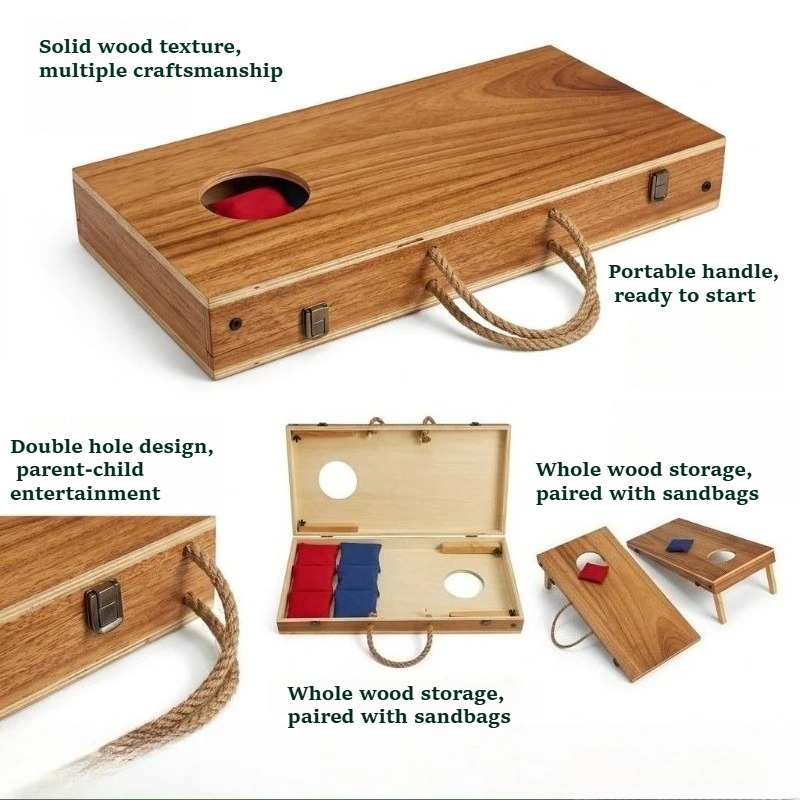 Premium Ahşap Katlanabilir Cor - Cornhole Board Set incelemesi ve fiyatı