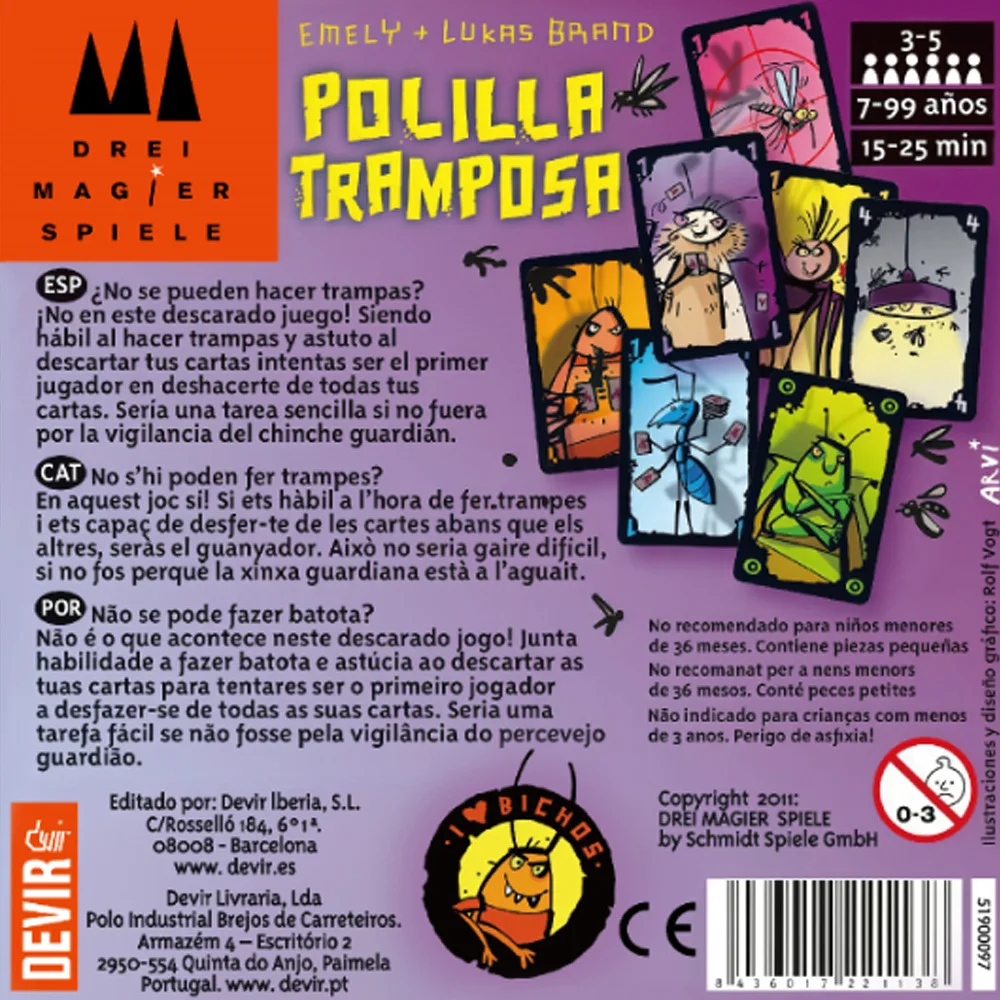 İspanyolca Polilla Tramposa Ka - Party Games Juego incelemesi ve fiyatı